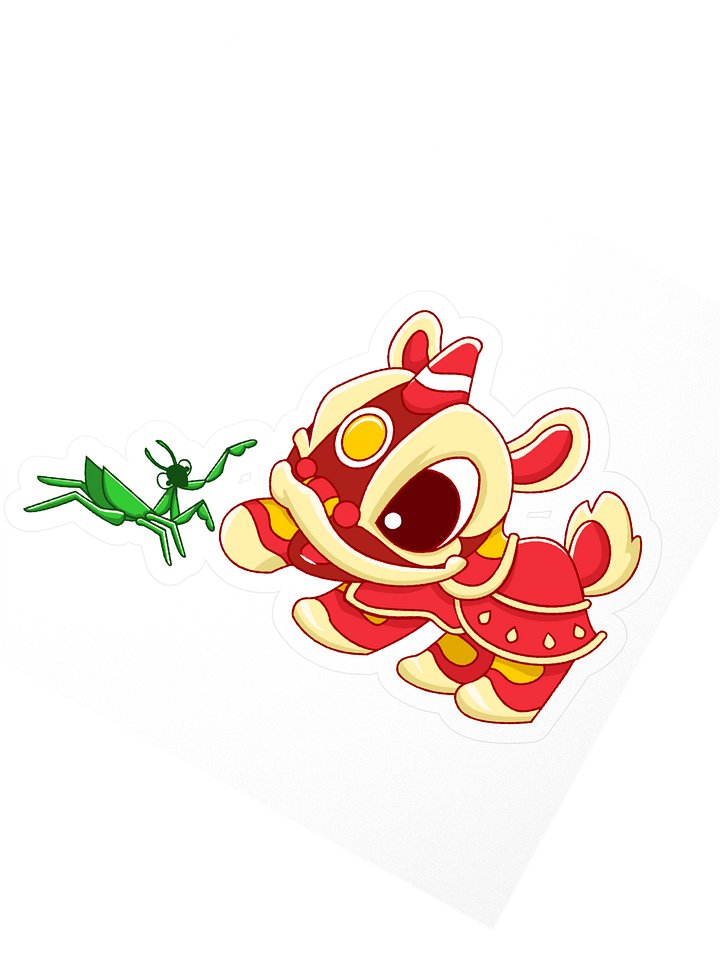 Mantis Meets Lion Kiss Cut Stickers product image (2)