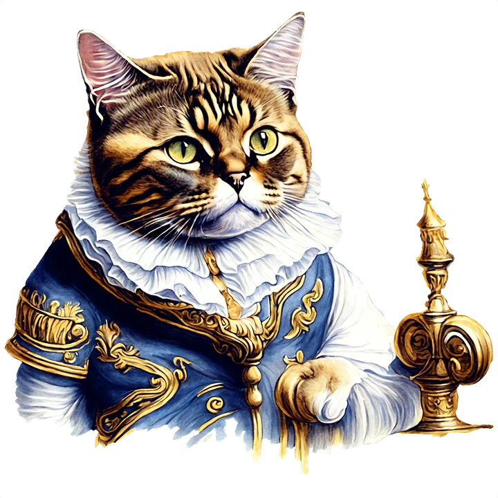 From Paw-princesses to Monarch Meows: Unique Wall Calendar Showcasing Cats as Royal Figures, Includes Stunning Art Prints! product image (1)