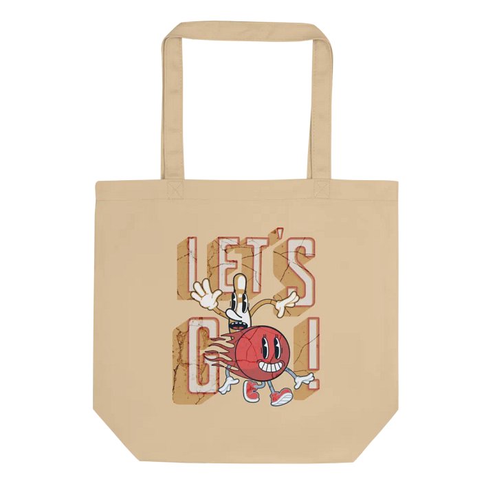 Lets Go Mascot Bowling Eco-Friendly Tote Bag product image (1)