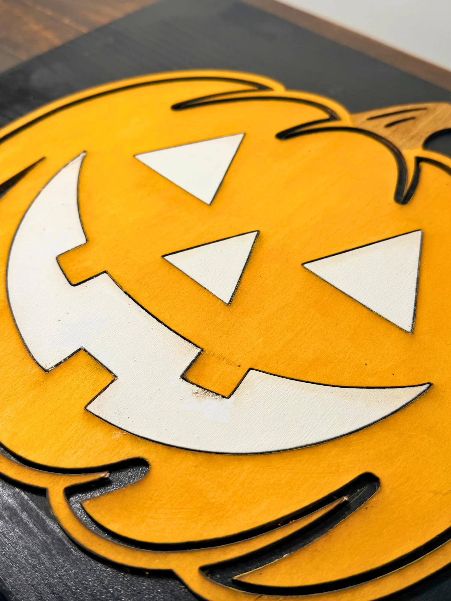 Halloween Pumpkin Layered Wood Sign product image (2)