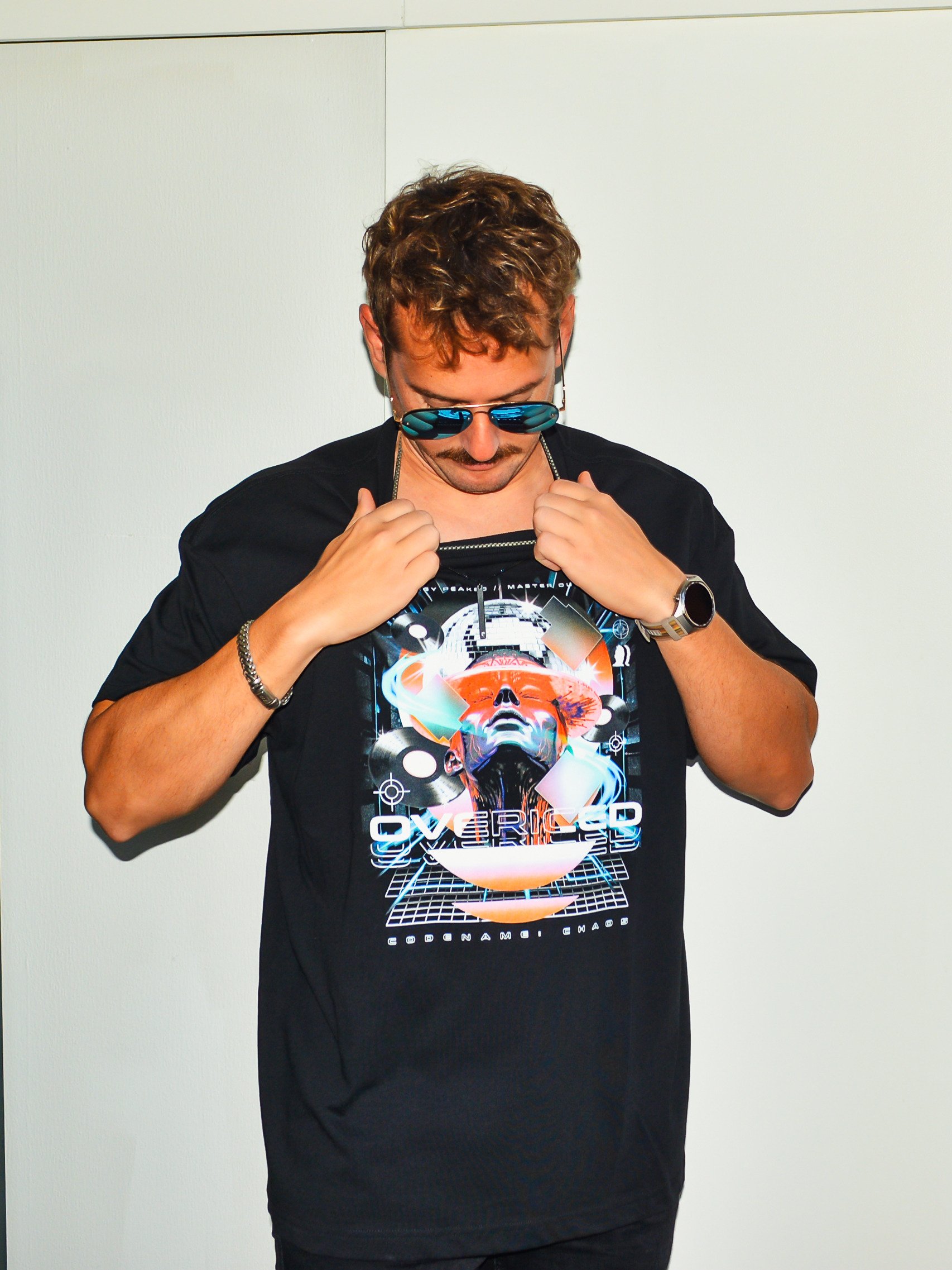 DJ Shirt – Chaos: Retro, Disco ball, Record, Tron product image (7)