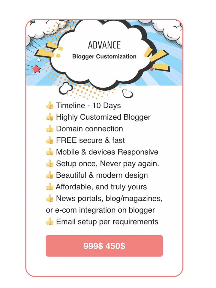 Advance Blogger Customization product image (2)