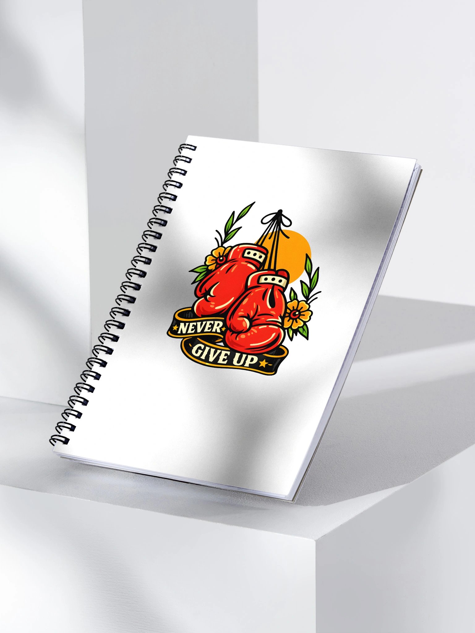 Never Give Up Boxing Gloves Notebook product image (3)