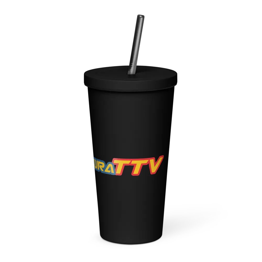 DarkSakuraTTV Insulated Tumbler with a Straw product image (3)