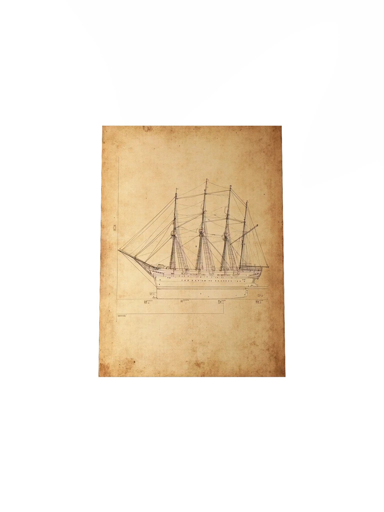 JS Elcano Training Ship: Naval Engineering & Sail Master Plan product image (33)