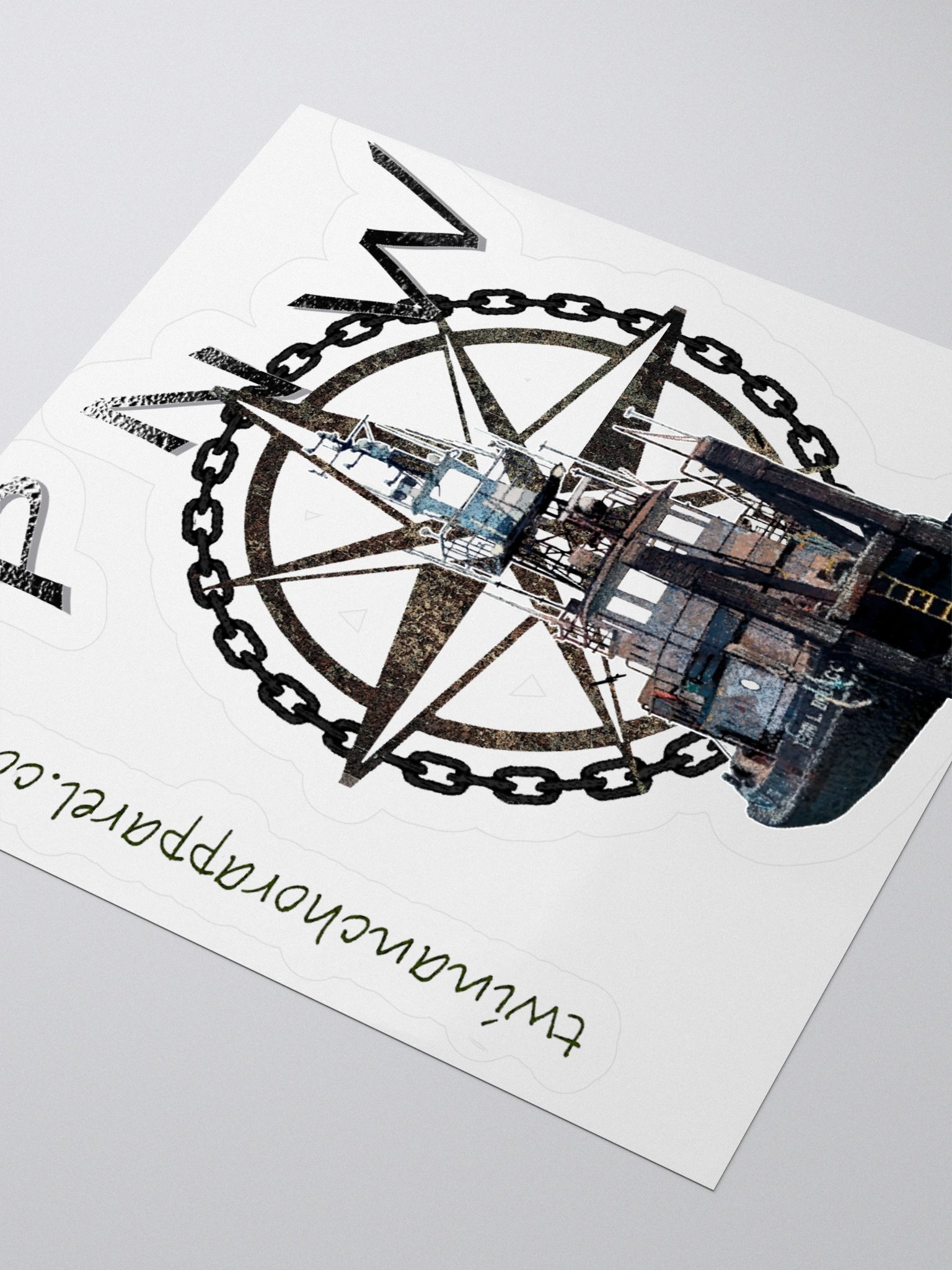 PNW Compass Rose Terri L. Brusco Kiss Cut Stickers product image (3)