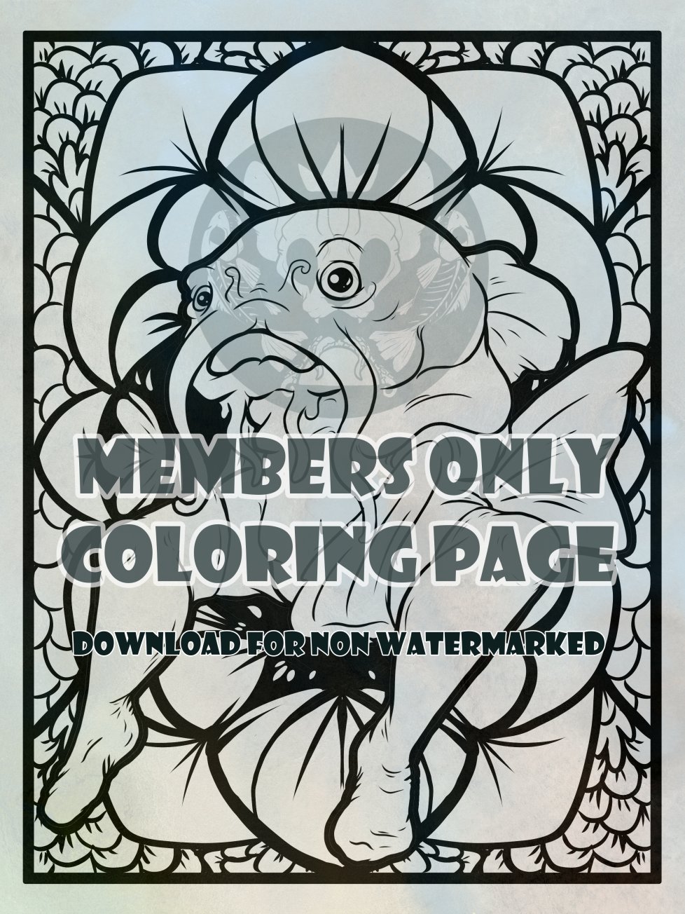 Leggy catfish - coloring page product image (1)