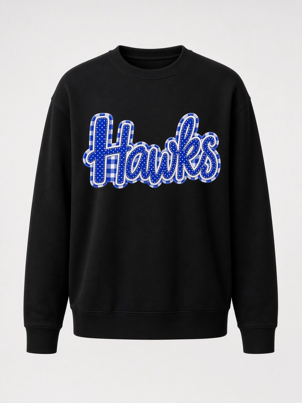 Gingham Hawks Comfort Colors Sweatshirt product image (1)