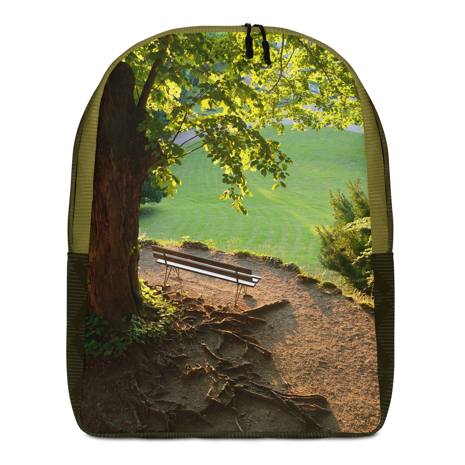 Design-backpack - Park bench under a tree (Dark Design) product image (3)