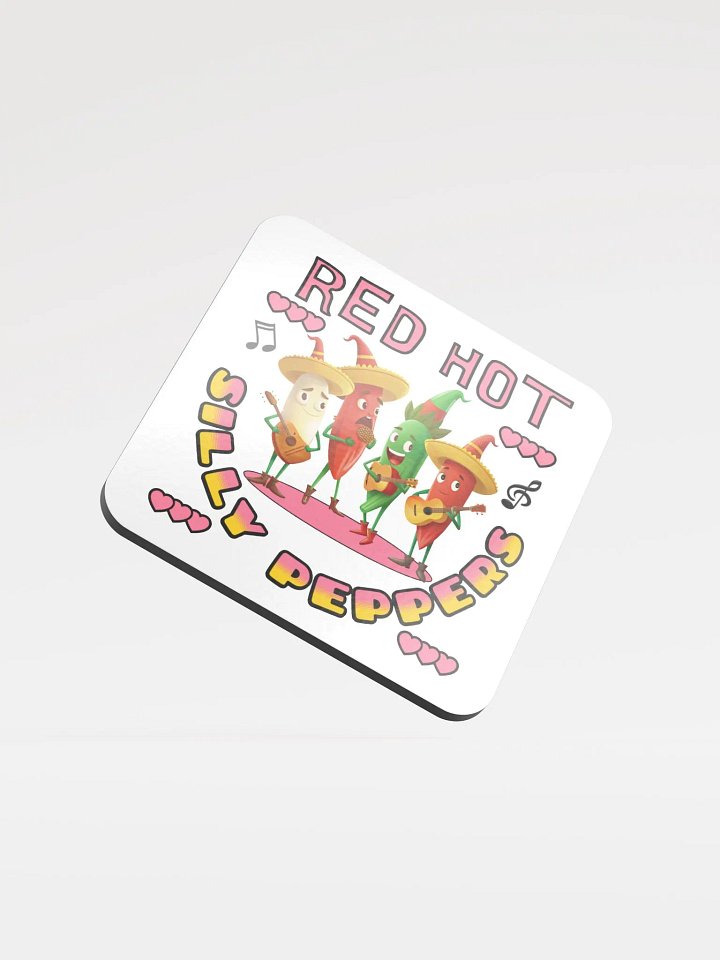 Silly Peppers Red Hot Music Cork Coaster product image (2)
