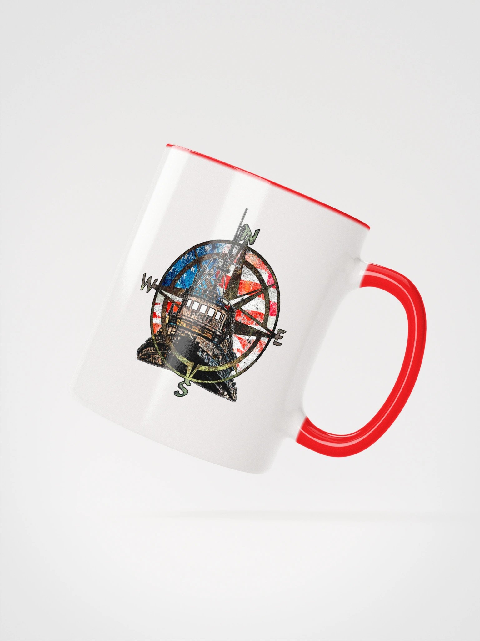 Compass Rose Pacific Falcon Flage Mug 11oz & 15oz product image (2)
