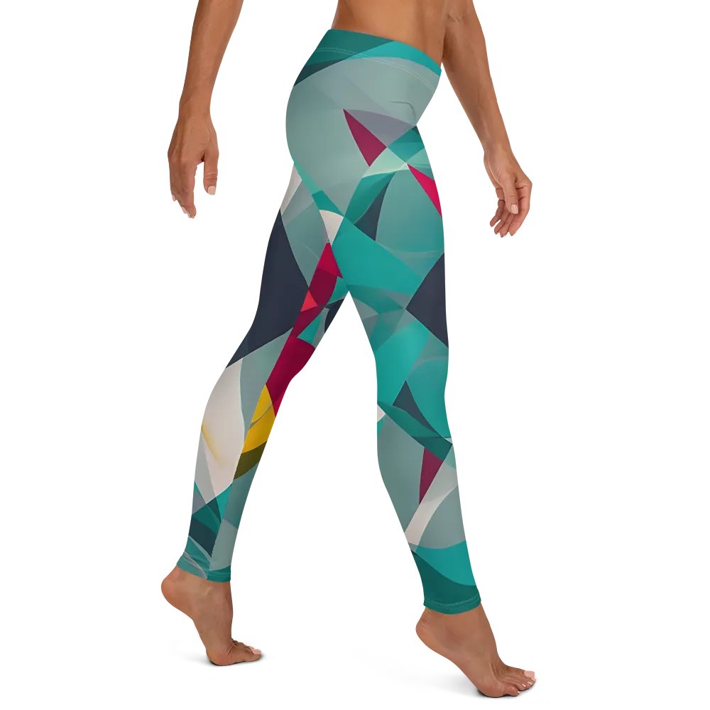 Abstract Lithographic Pattern Design leggings - V9 product image (5)