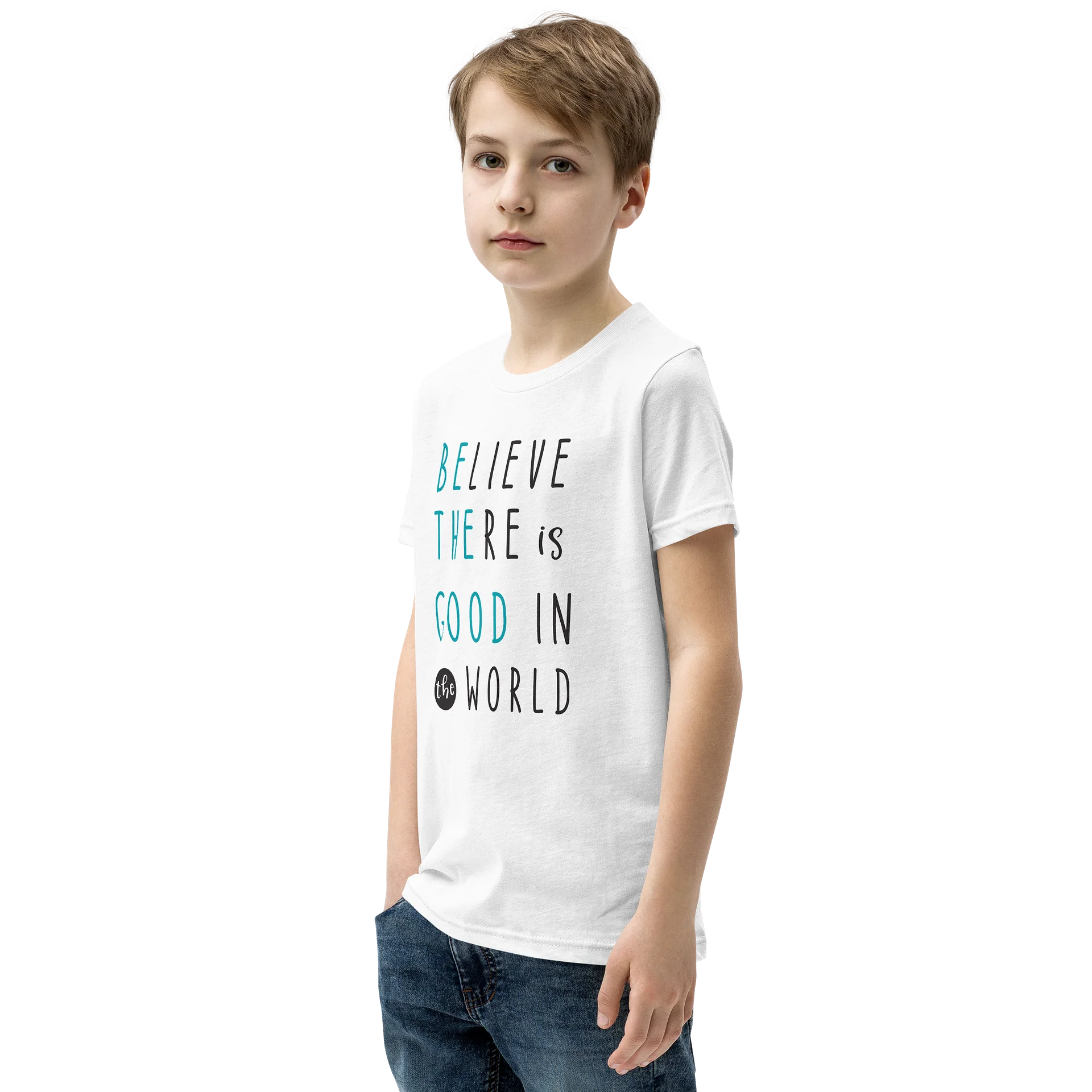 Believe There Is Good in the World – Bella + Canvas Youth Soft Cotton T-Shirt product image (2)