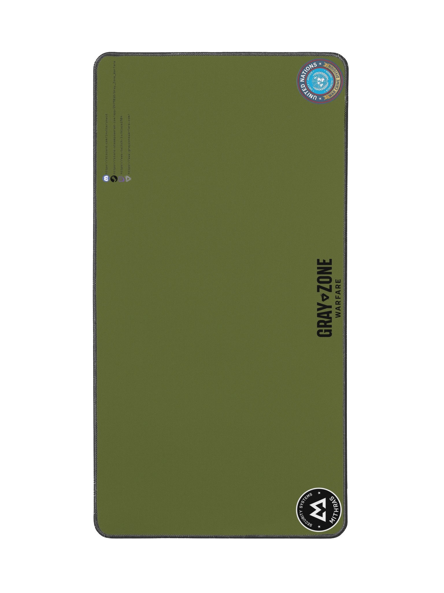 UNWCD/MSS Military Green Desk Mat - Black GZW product image (2)