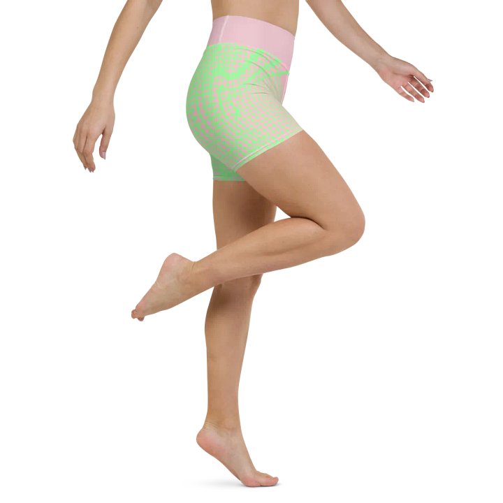 Neon Breeze High-Waisted Surf Shorts product image (2)