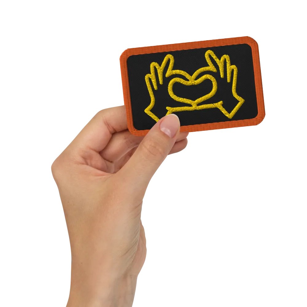 Love Gesture Embroidered Patch product image (3)