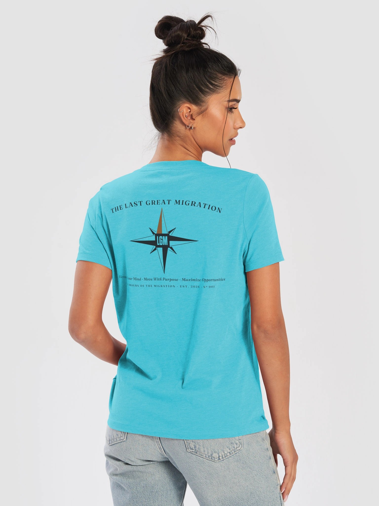 The Migration V Neck Ring Front (Women's) in Turquoise product image (10)