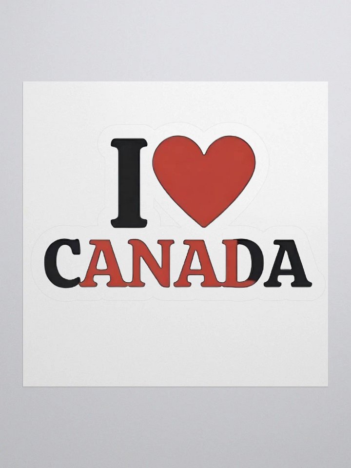 I Love Canada Sticker product image (1)
