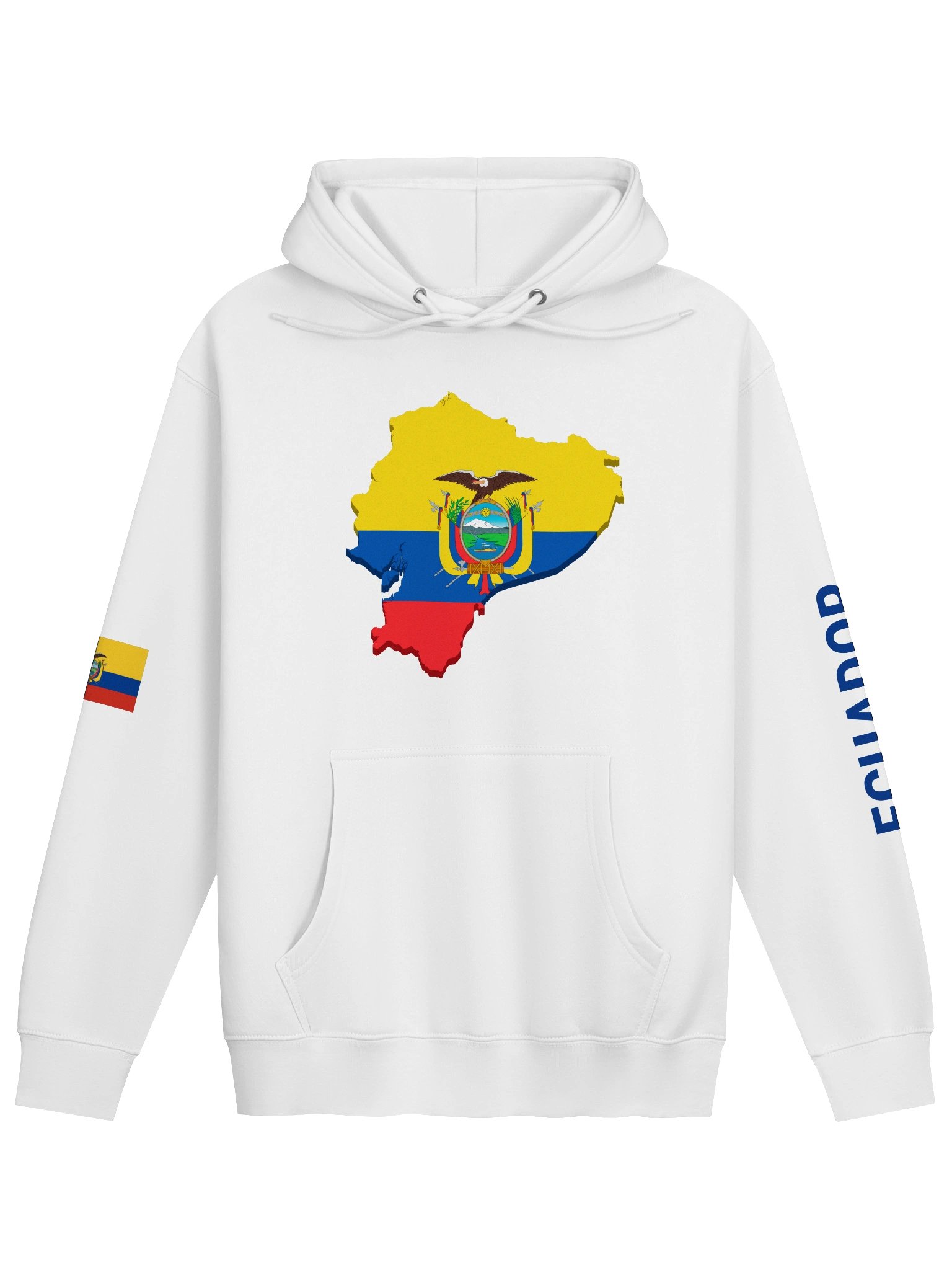 Ecuador 2026 World Cup Flag Hoodie - Premium 3-End Fleece - Unisex Hoodie product image (2)