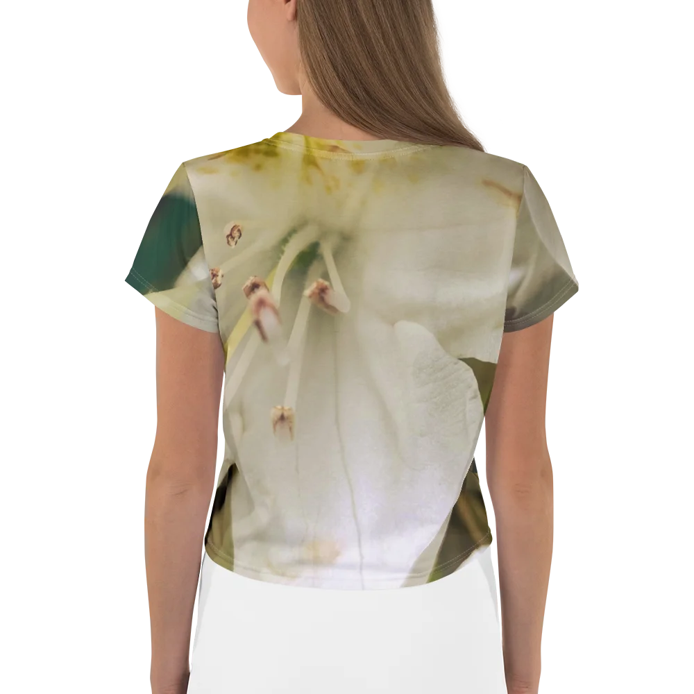 White Flower Women's Crop Tee product image (2)