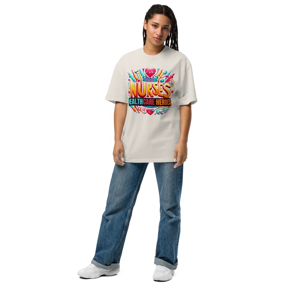 Healthcare Heroes Tribute Oversized T-Shirt product image (7)