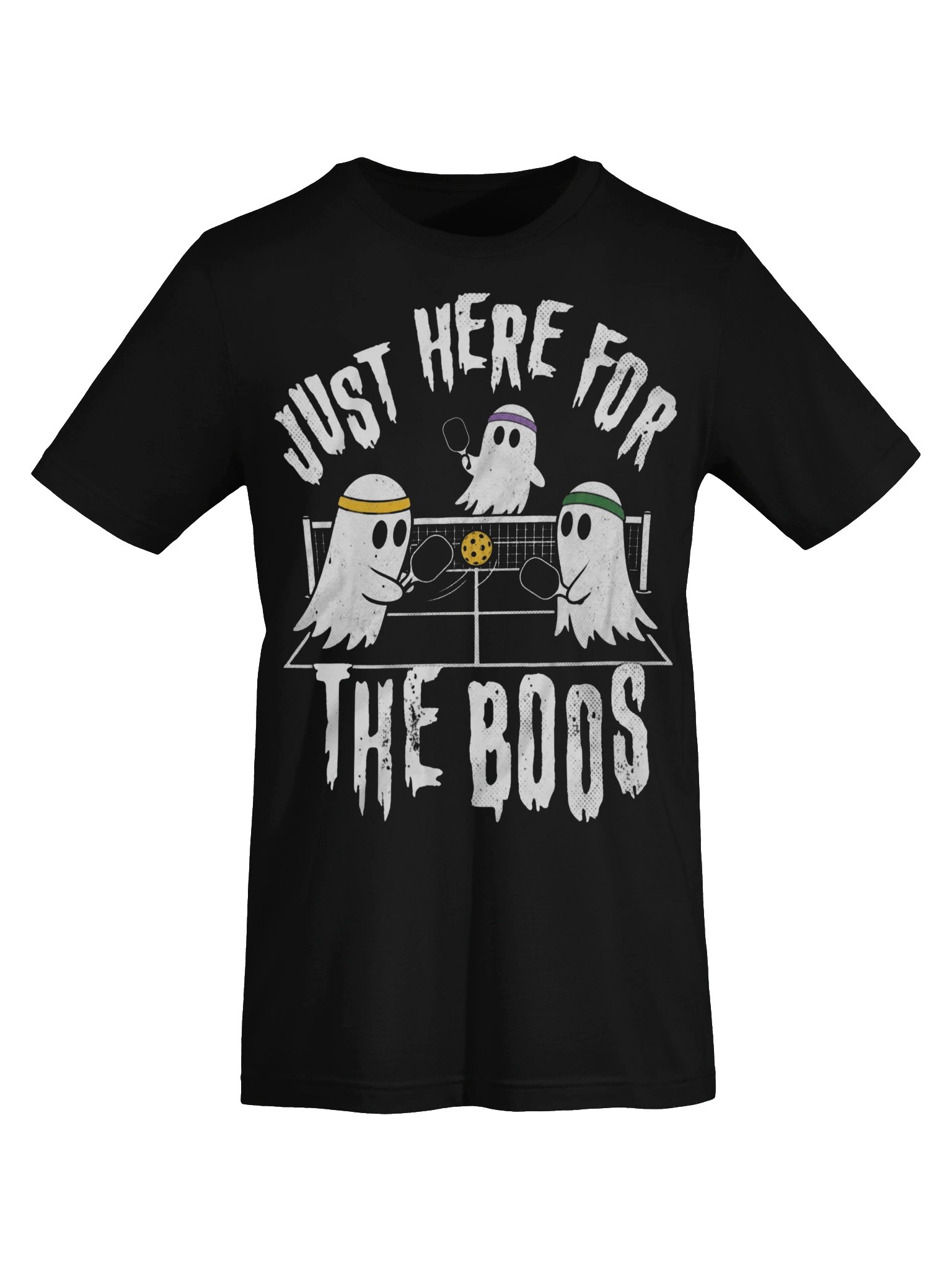 Just Here For The Boos Halloween Pickleball Shirt | Ghost Graphic Tee product image (5)