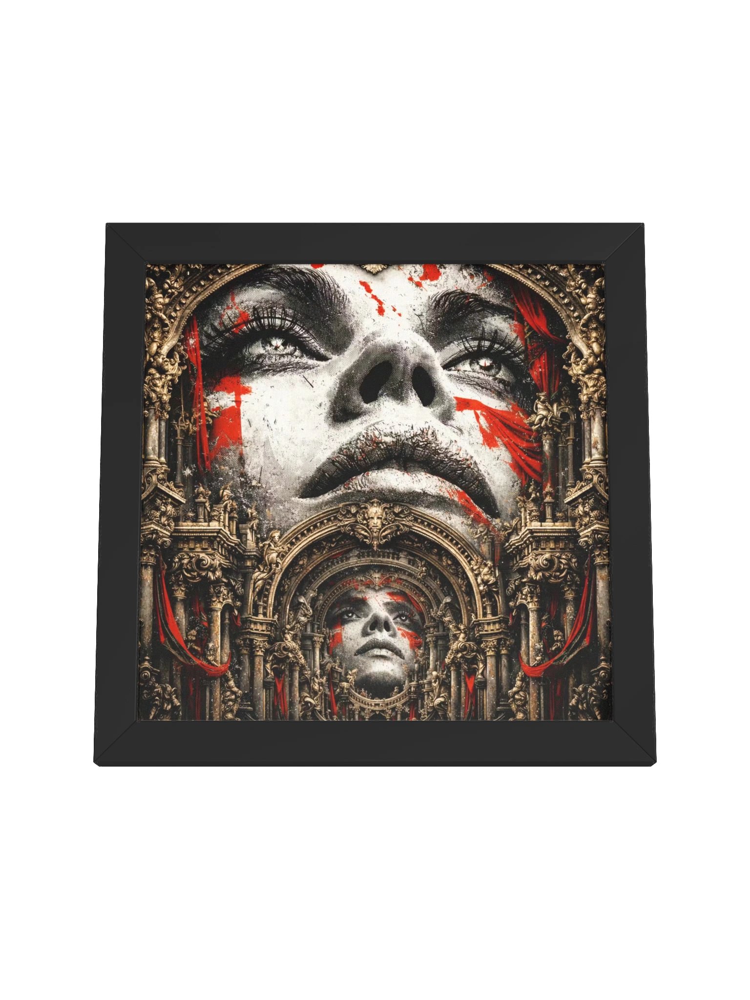 The Sovereign in Reflection – Ornate Recursive Wall Art Portrait product image (4)