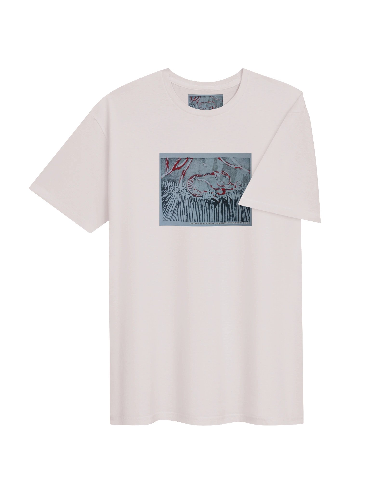 Abstrac graphic Art Shirt "The cat is in the grass" product image (4)