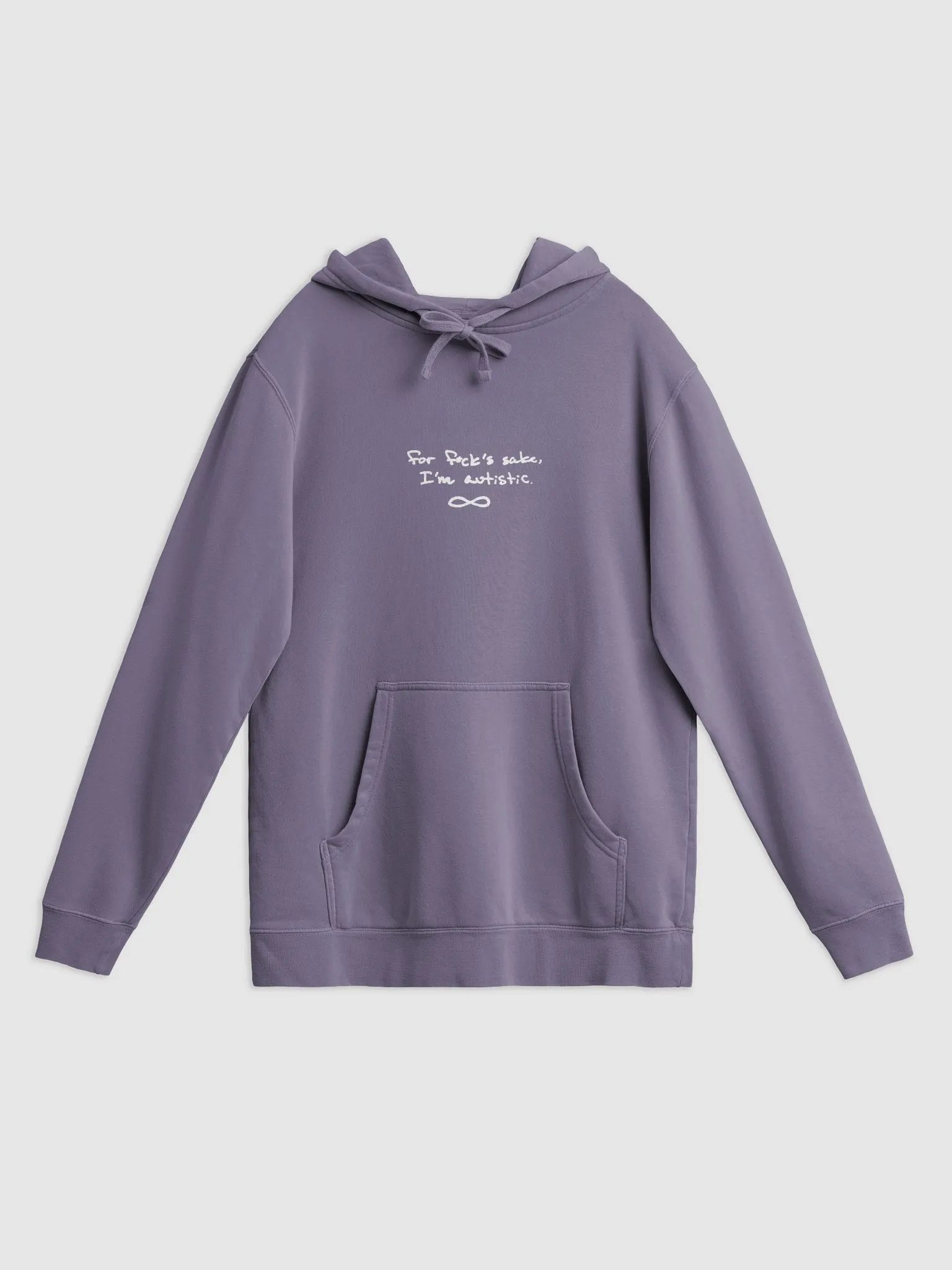 FFS, I'm autistic. In My Head (white) printed pigment hoodie product image (1)