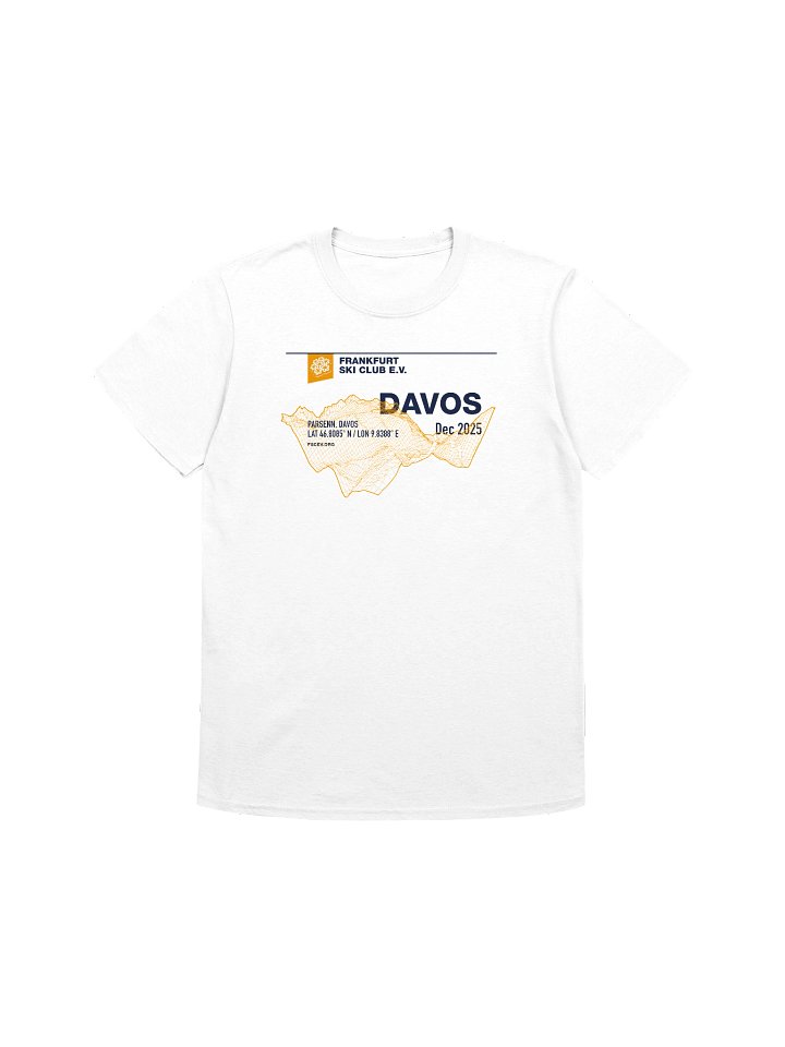 Davos / Parsenn Coordinates white (front only print) product image (1)