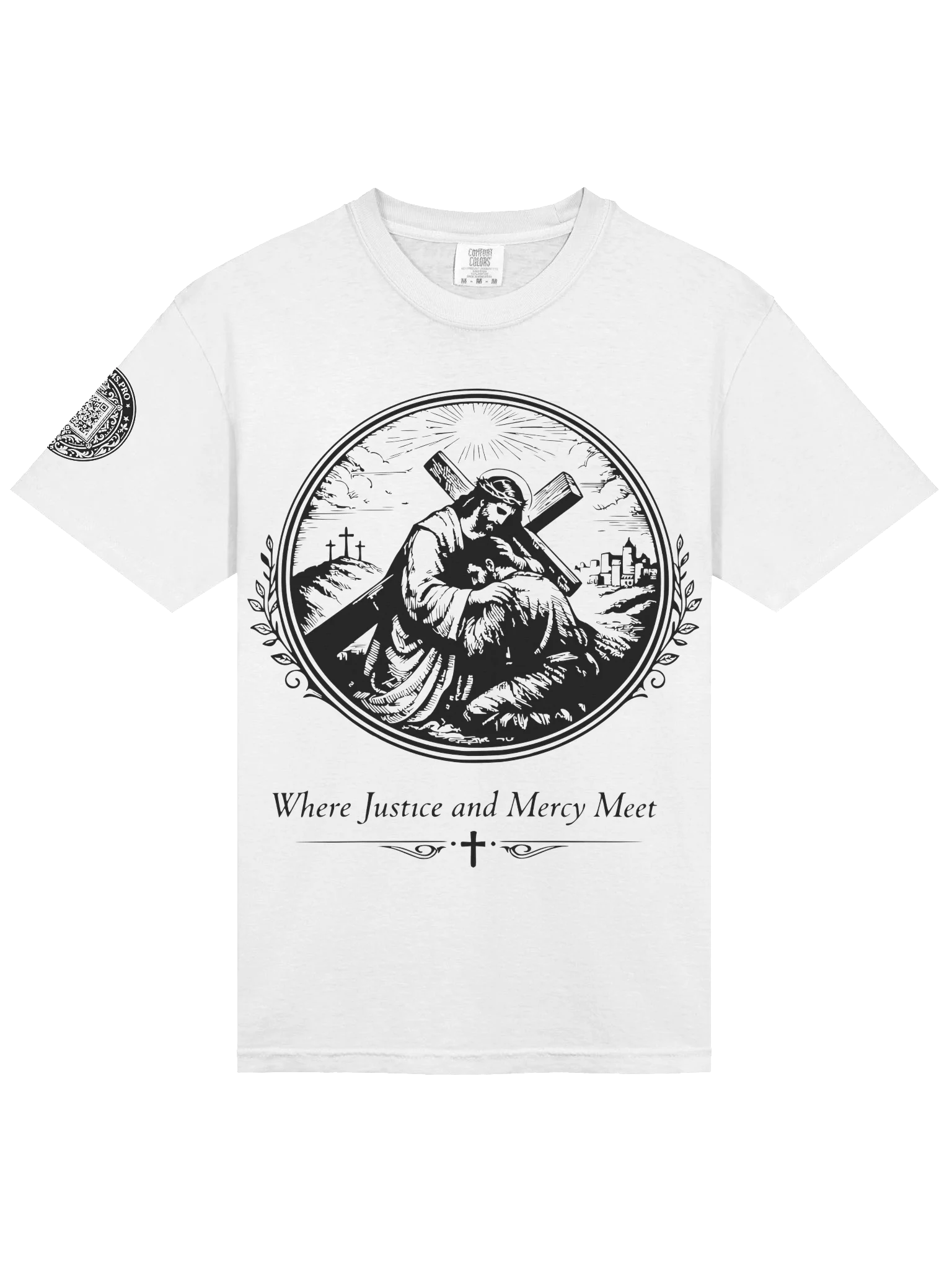 Justice Meets Mercy (Black on White/Color) product image (3)