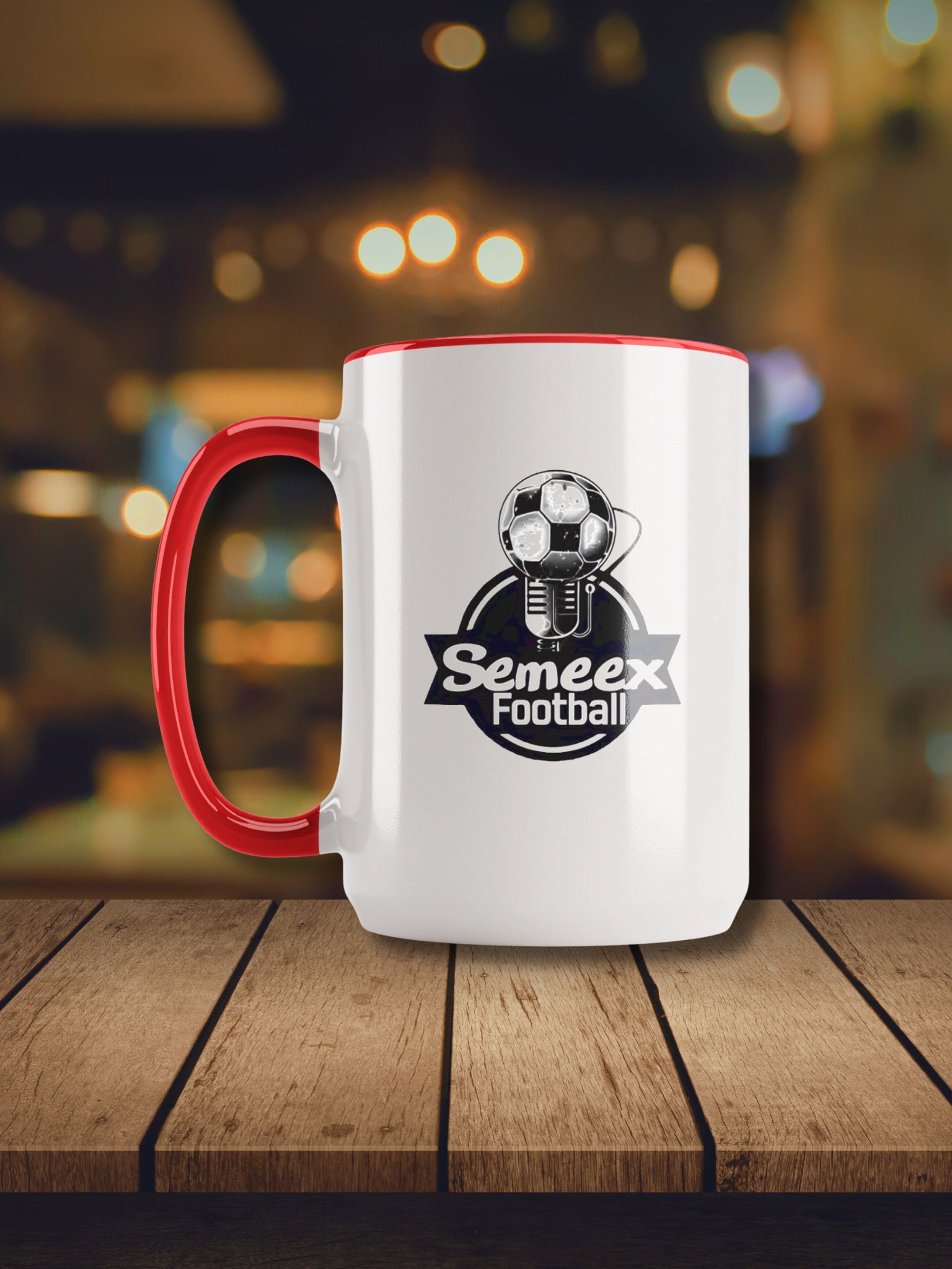 Semeex Football Logo Ceramic Mug with Color Inside product image (25)