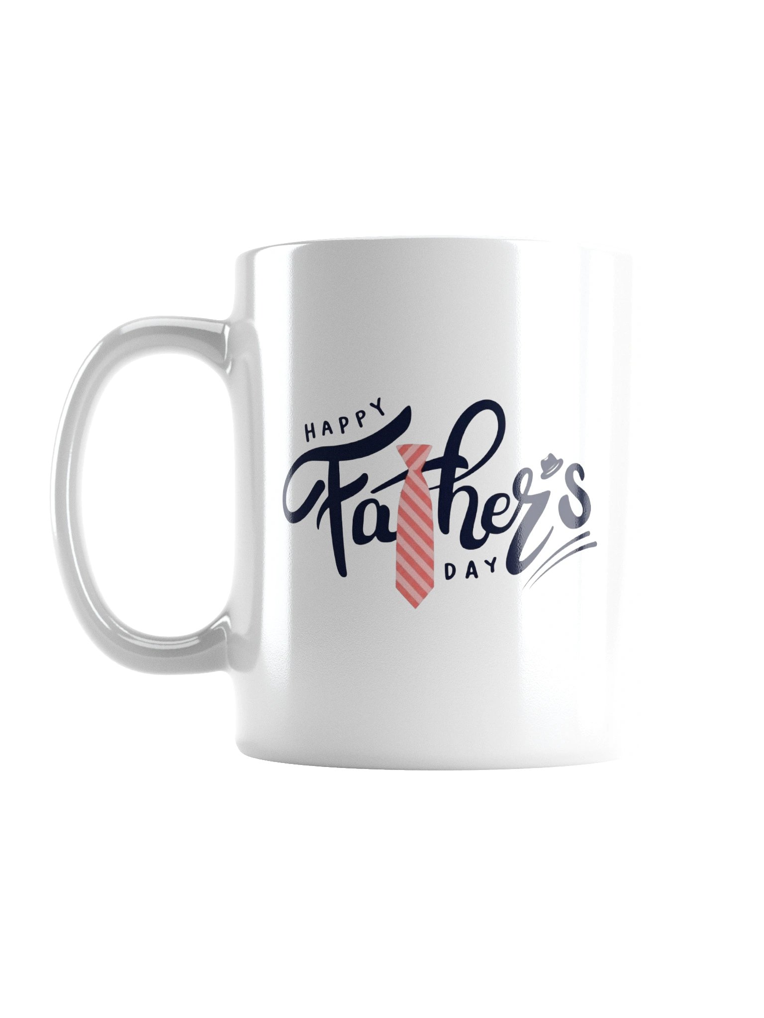 Father's Day Necktie Fedora Hat Calligraphy Graphic Design product image (1)