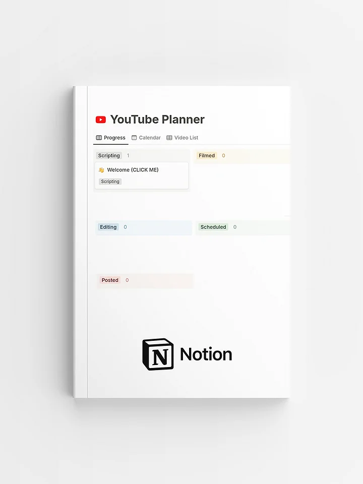 YouTube Planner Notion Template product image (1)