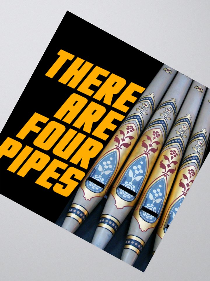 There are four pipes sticker product image (5)