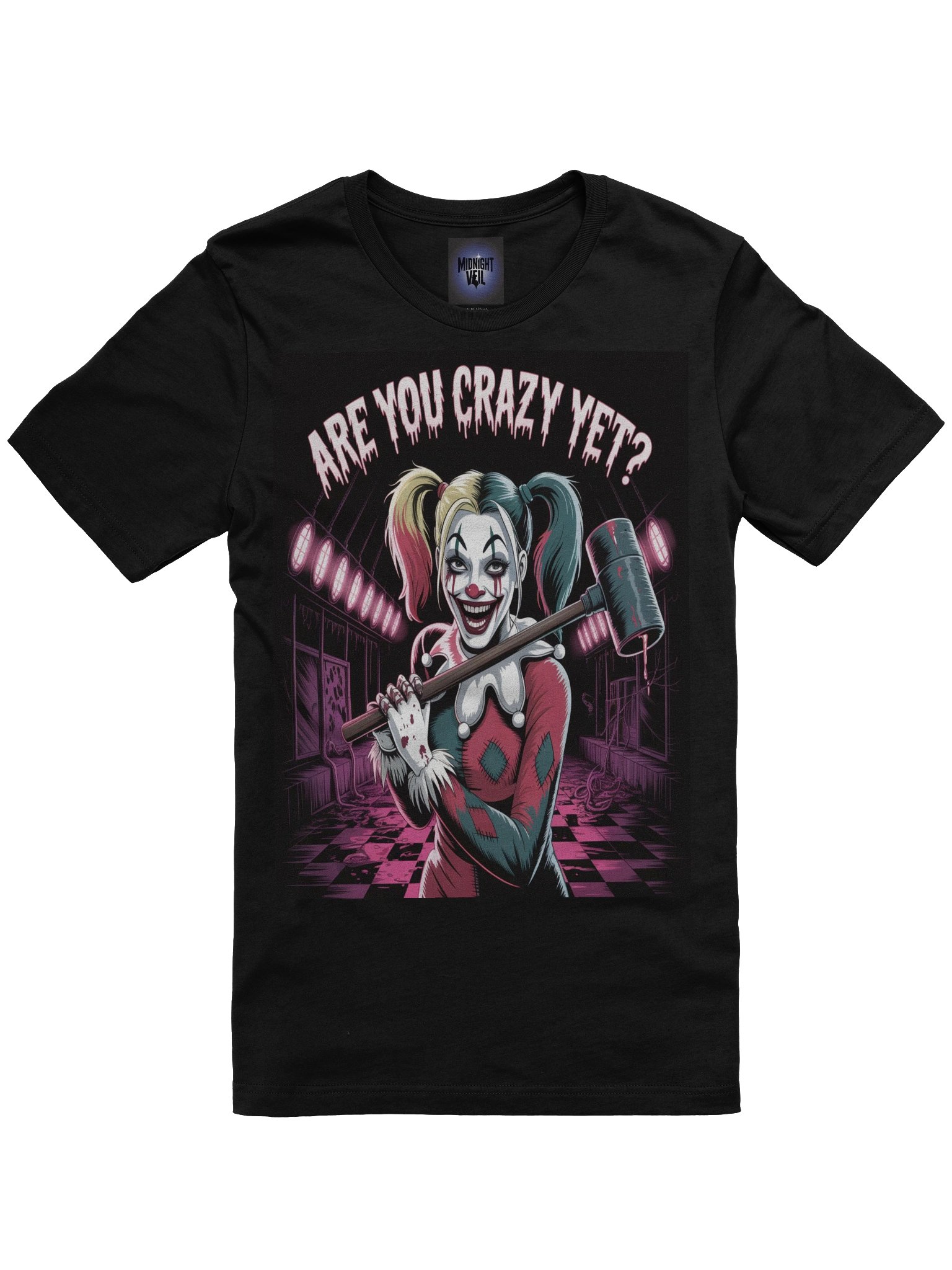 Are You Crazy Yet? Harley Quinn's Mallet Madness Graphic Tee product image (3)