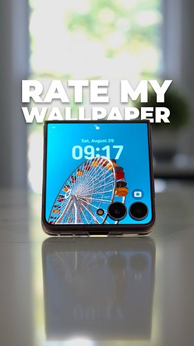 Rate My Flip 8 Wallpapers 👀📱

#GalaxyFlip8 #Samsung #Wallpapers

Rate my wallpapers on the Galaxy Z Flip 8!

The smaller cove...