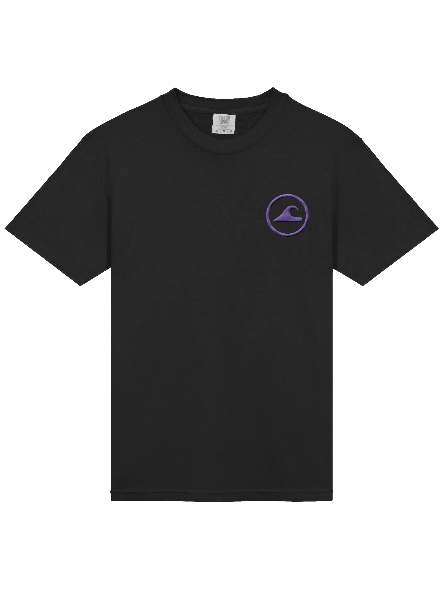 Embroidered Wave Rider Comfort Colors Garment-Dyed Heavyweight T-Shirt (Midnight) product image (3)