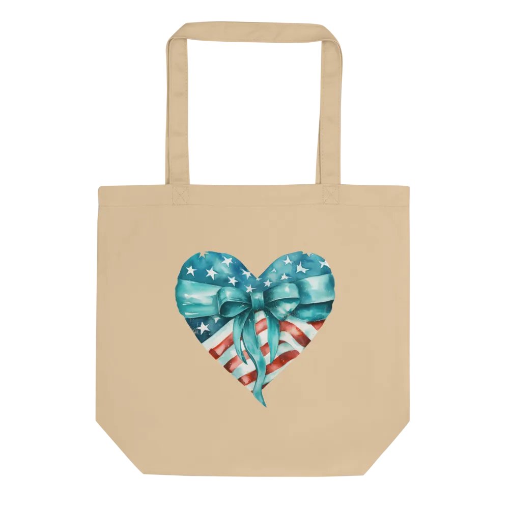 Stars & Stripes Heart Tote Bag product image (1)
