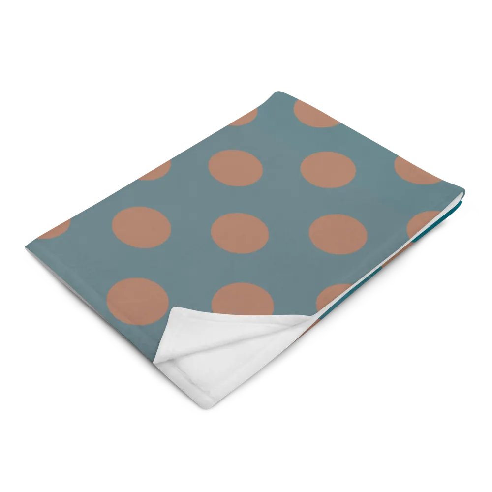 Denim and Brown Polkadots Throw Blanket product image (14)