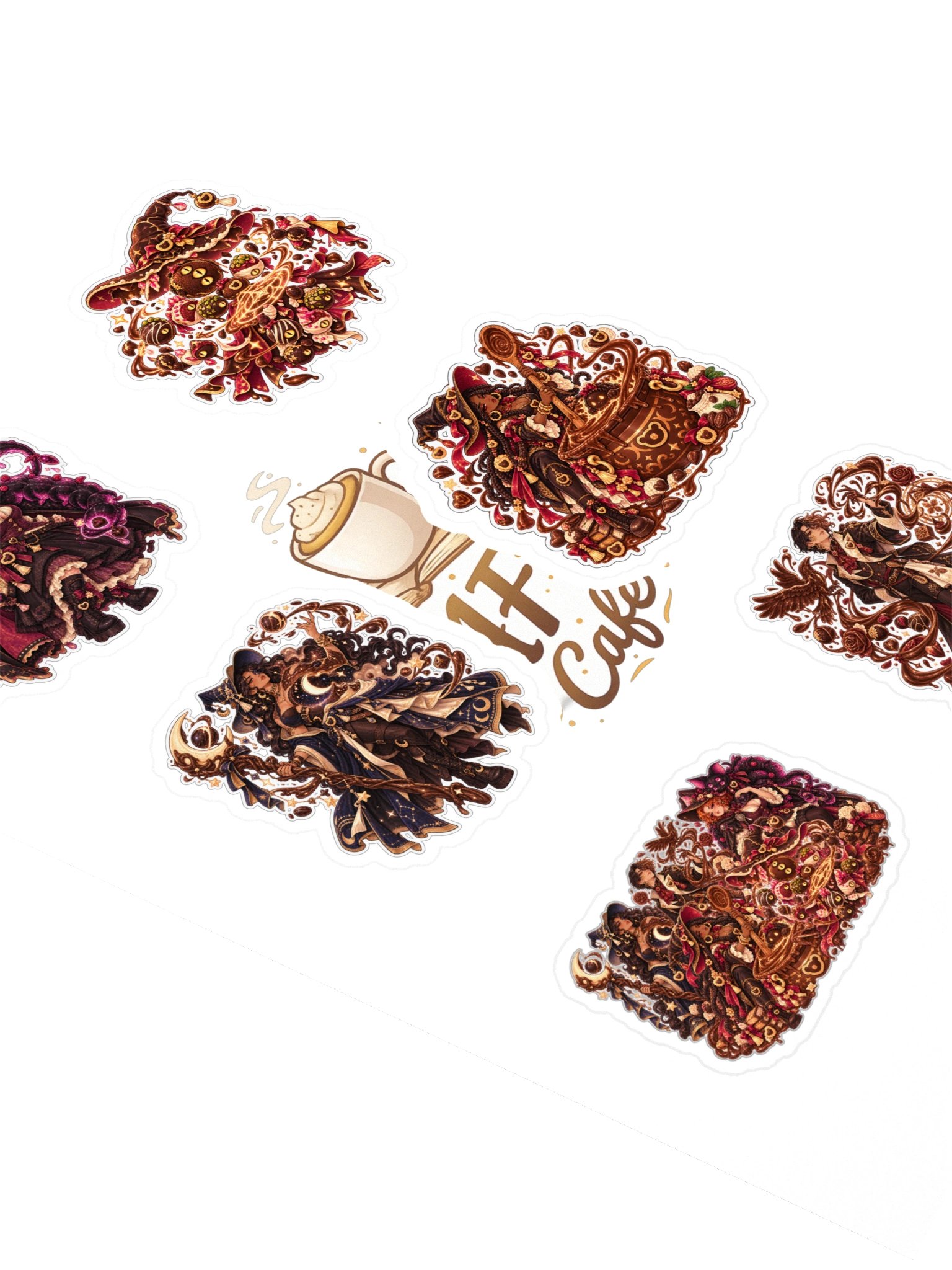 Midnight Truffles: Dark Witches — 6 Sticker Pack product image (2)