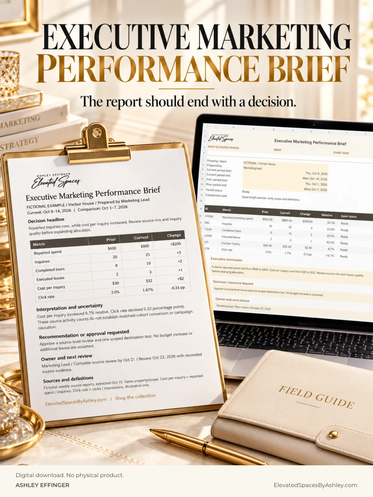 Executive Marketing Performance Brief product image (1)