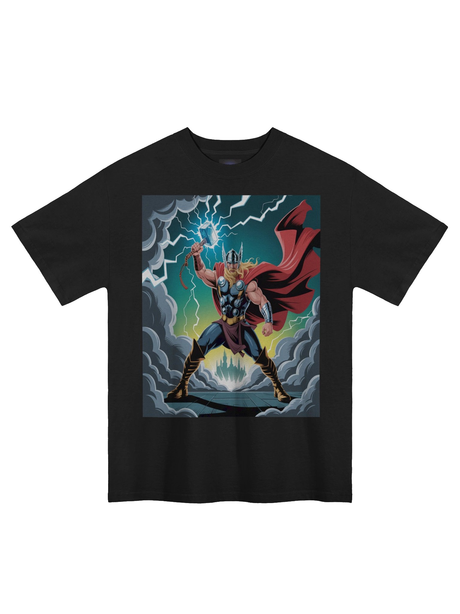 Thor Thunderlord's Stand Oversized Faded T-Shirt product image (3)