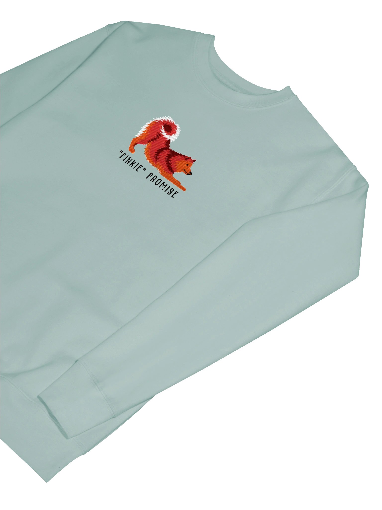 Finkie Promise Sweatshirt (Embroidered) of a Finnish Spitz(Red) product image (49)