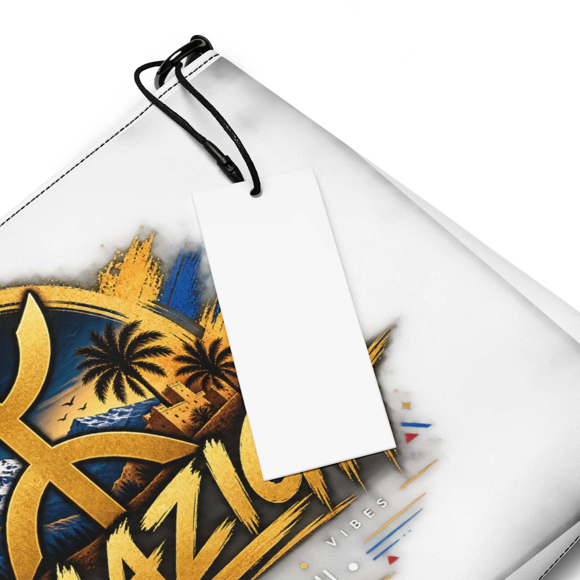 Amazigh Heritage Wristlet Pouch – Pochette élégante aux motifs berbères exclusifs | Mazikna product image (3)