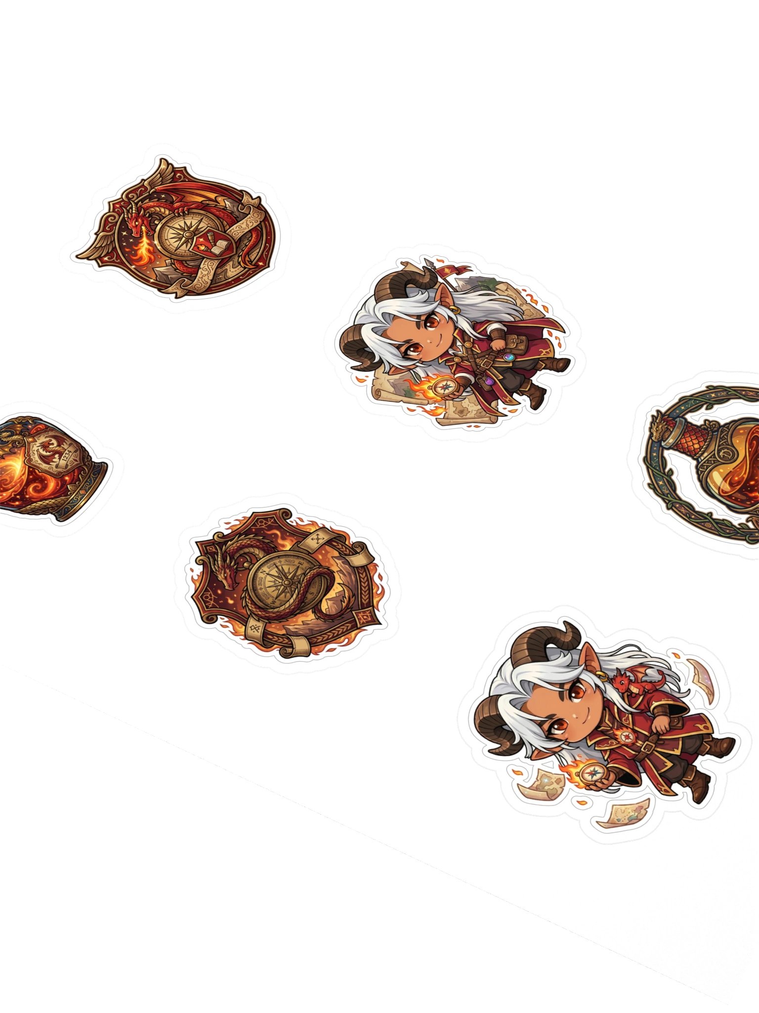 Yang – House of Crimson Emberwake Sticker Sheet product image (2)
