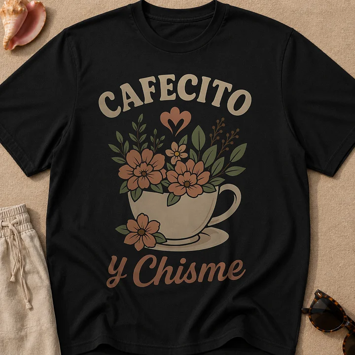 Cafecito y Chisme Camiseta Unisex product image (1)