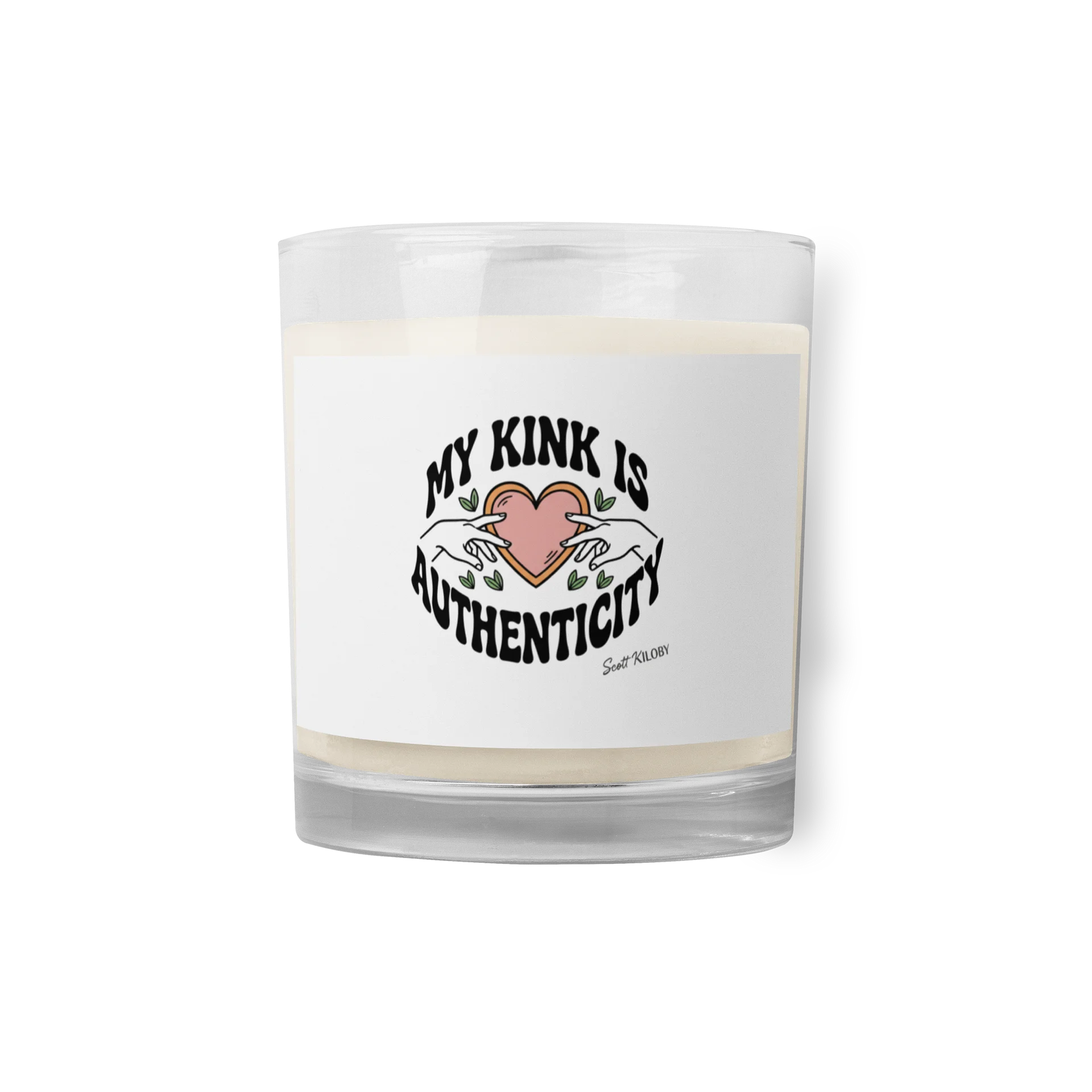 “My Kink Is Authenticity” White Candle product image (1)