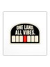 ONE LAND. ALL VIBES. — Commander Sticker