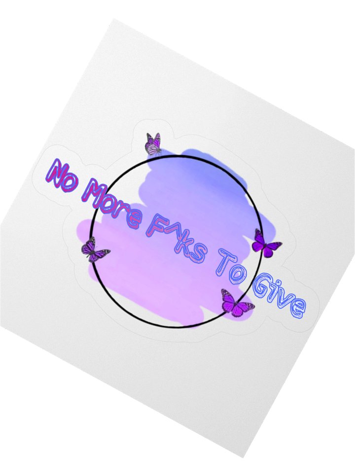 No More F^ks To Give Sticker product image (4)